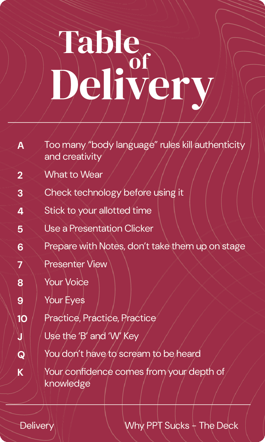 Delivery - TOC
